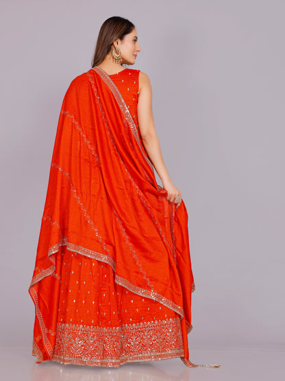 Aashika Georgette Flair Suit