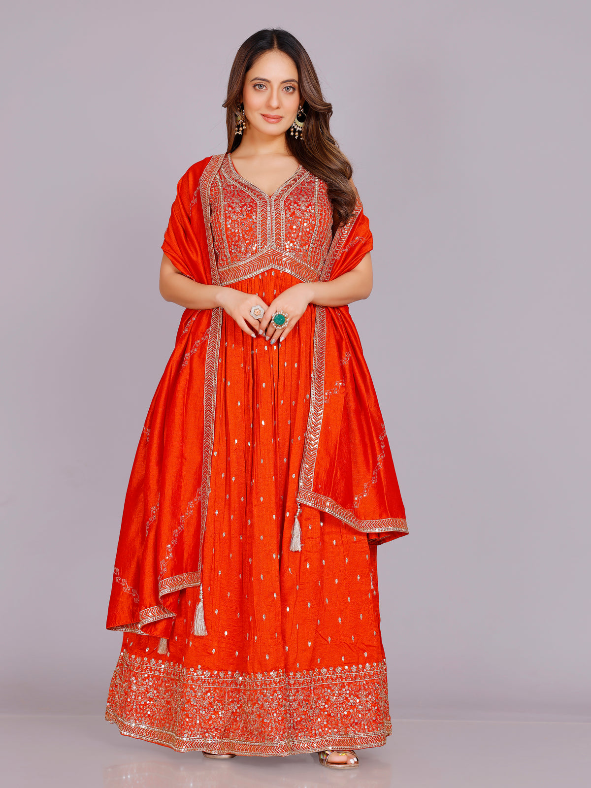 Aashika Georgette Flair Suit