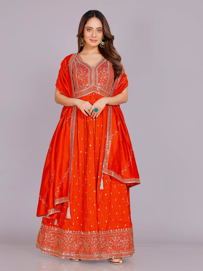 Aashika Georgette Flair Suit