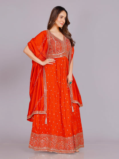 Aashika Georgette Flair Suit