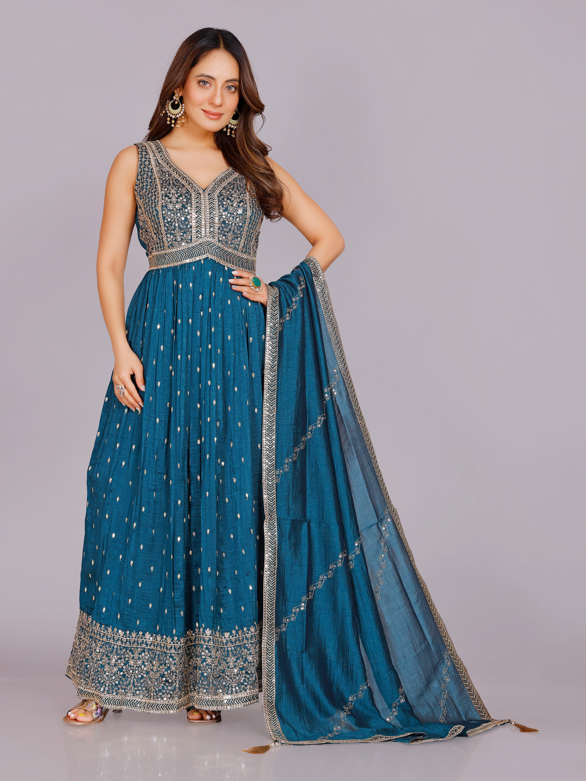 Aashika Georgette Flair Suit