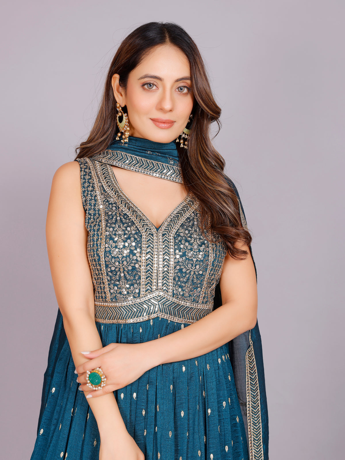 Aashika Georgette Flair Suit