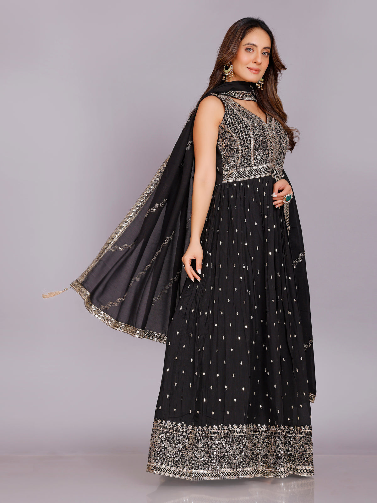 Aashika Georgette Flair Suit