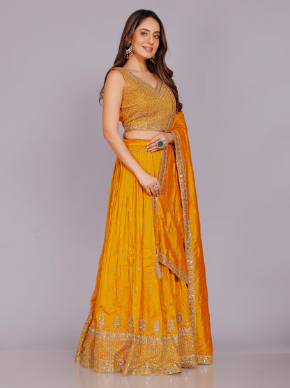 Aavani Silk Chaniya Lehenga