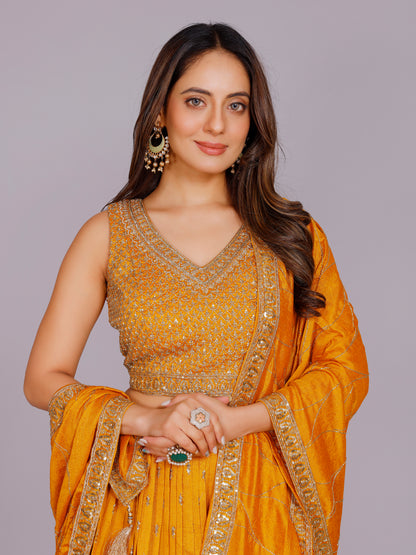 Aavani Silk Chaniya Lehenga
