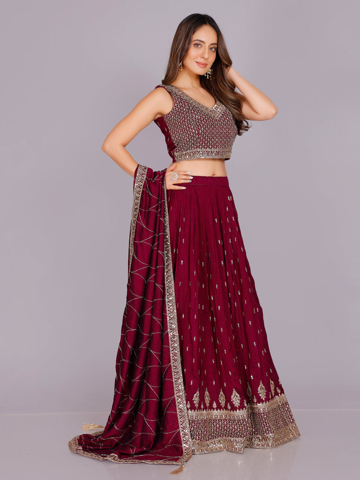 Aavani Silk Chaniya Lehenga