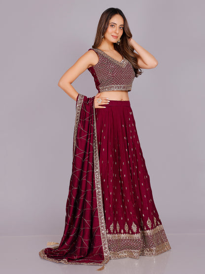 Aavani Silk Chaniya Lehenga