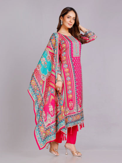 Ashika Silk Printed Suit