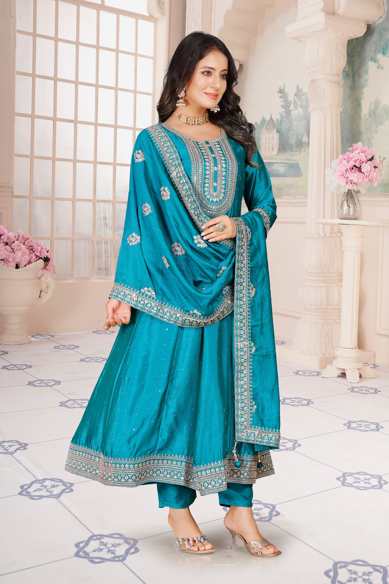 Deeva Flair Kamiz &amp; Pant - Roop Darshan