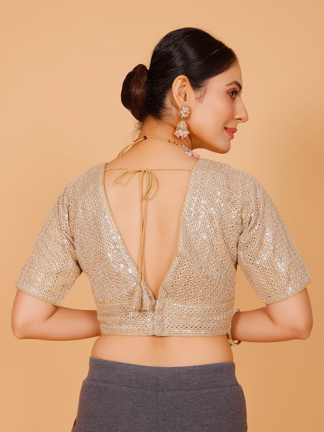 Ladies Nett Resham Work Blouse