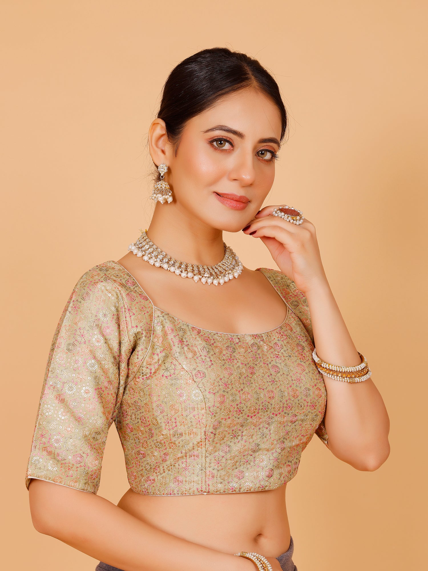 Ladies Silk Blouse - Roop Darshan