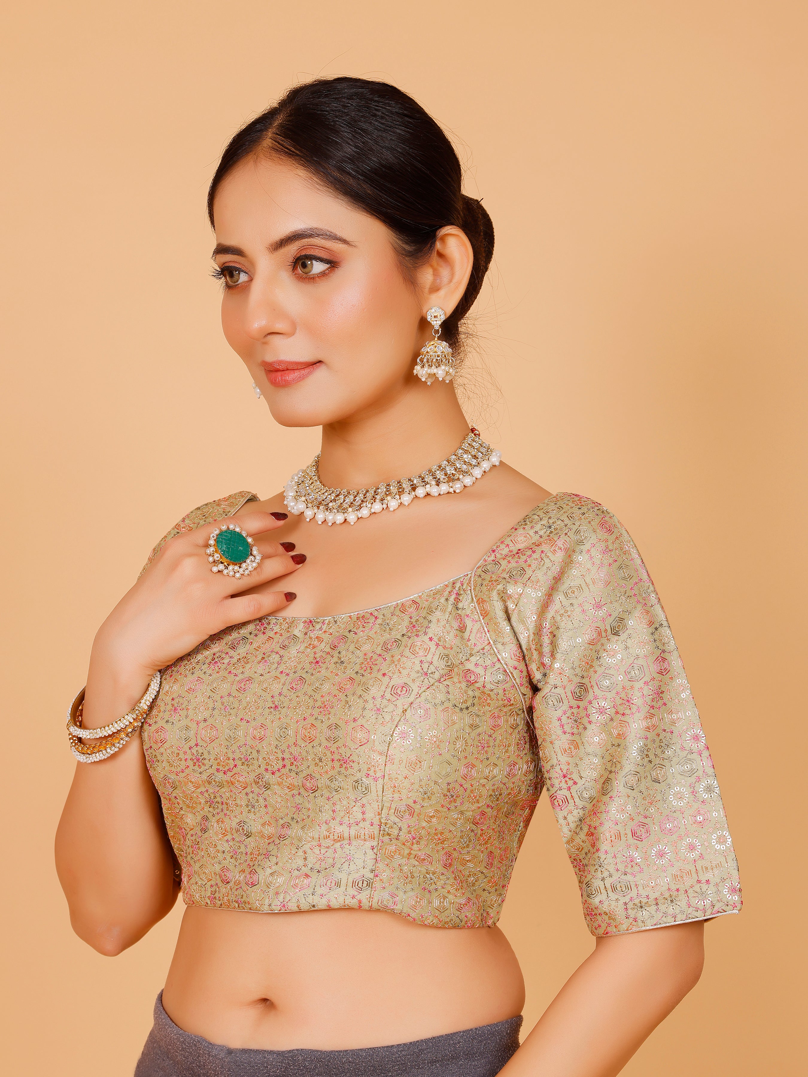 Ladies Silk Blouse - Roop Darshan