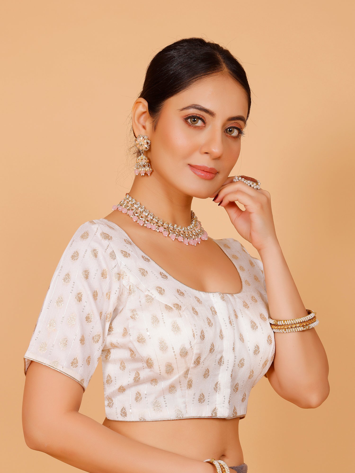 Ladies Silk Zari Work Blouse