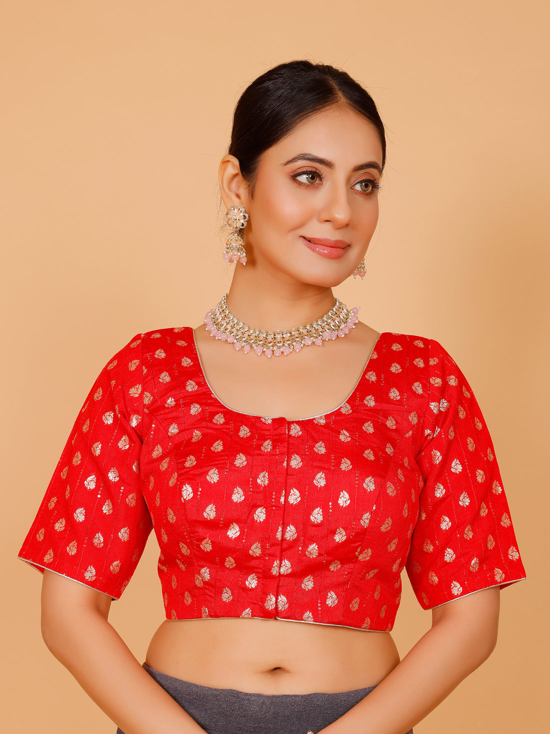 Ladies Silk Zari Work Blouse