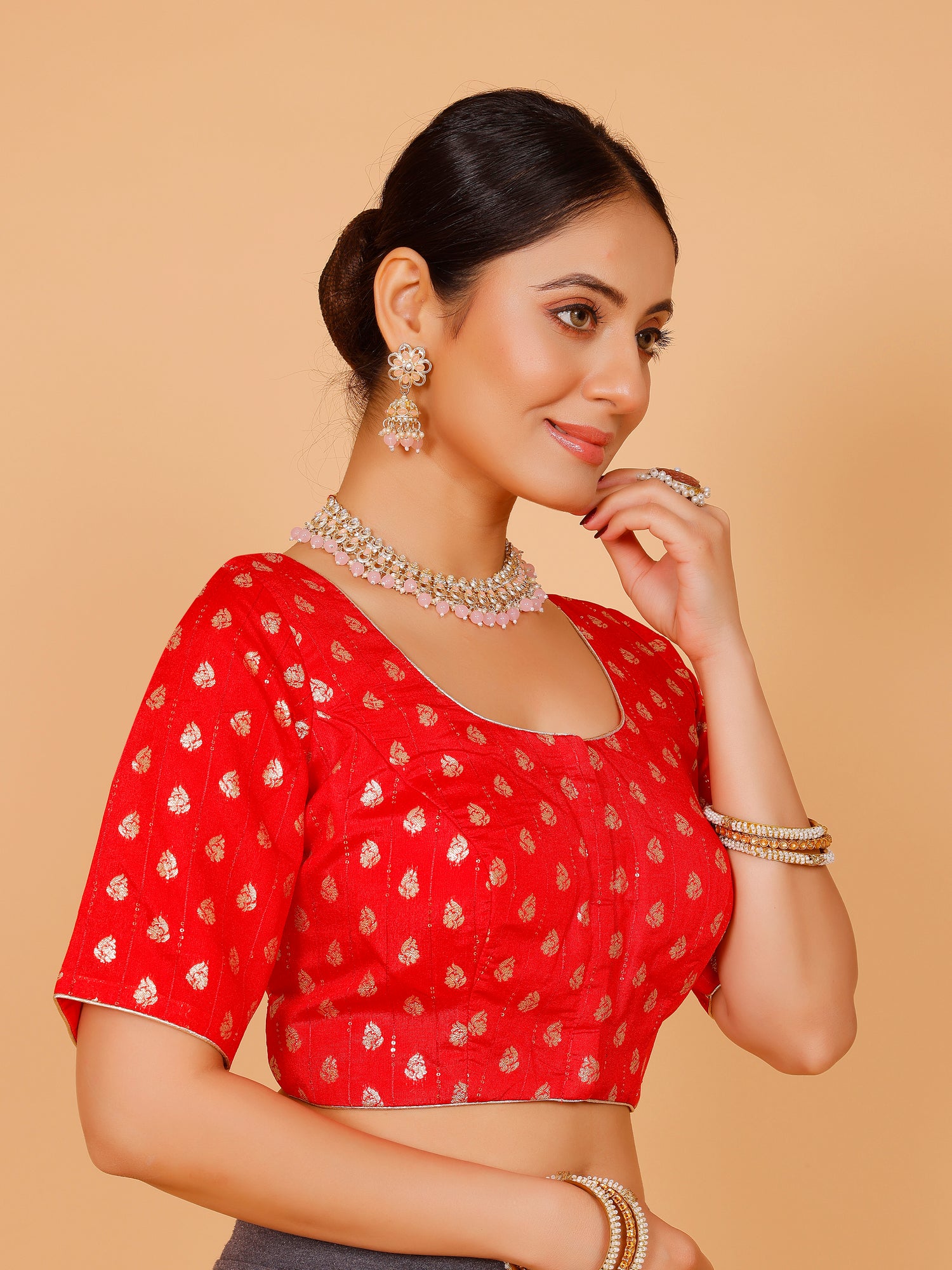Ladies Silk Zari Work Blouse
