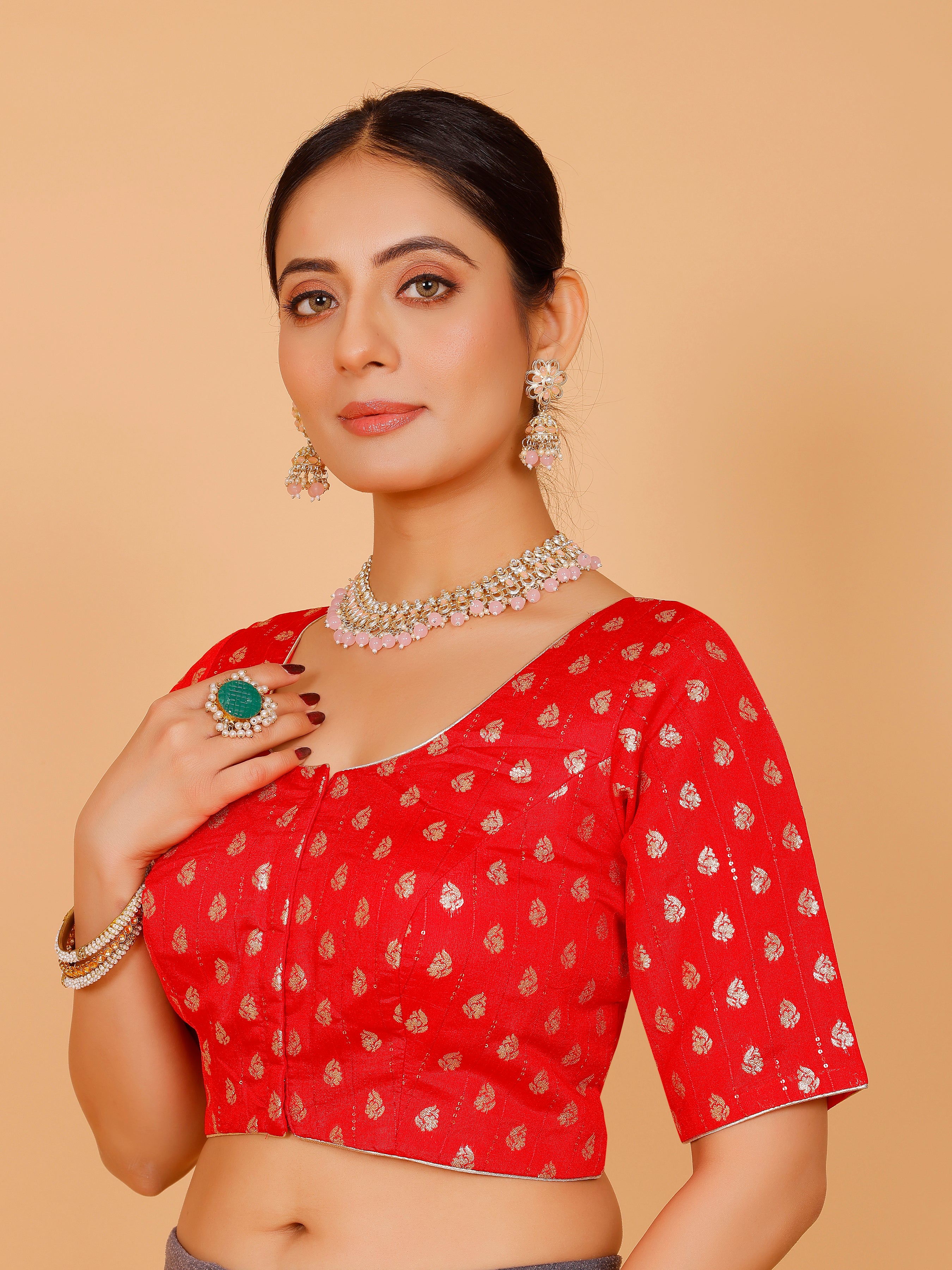 Ladies Silk Zari Work Blouse