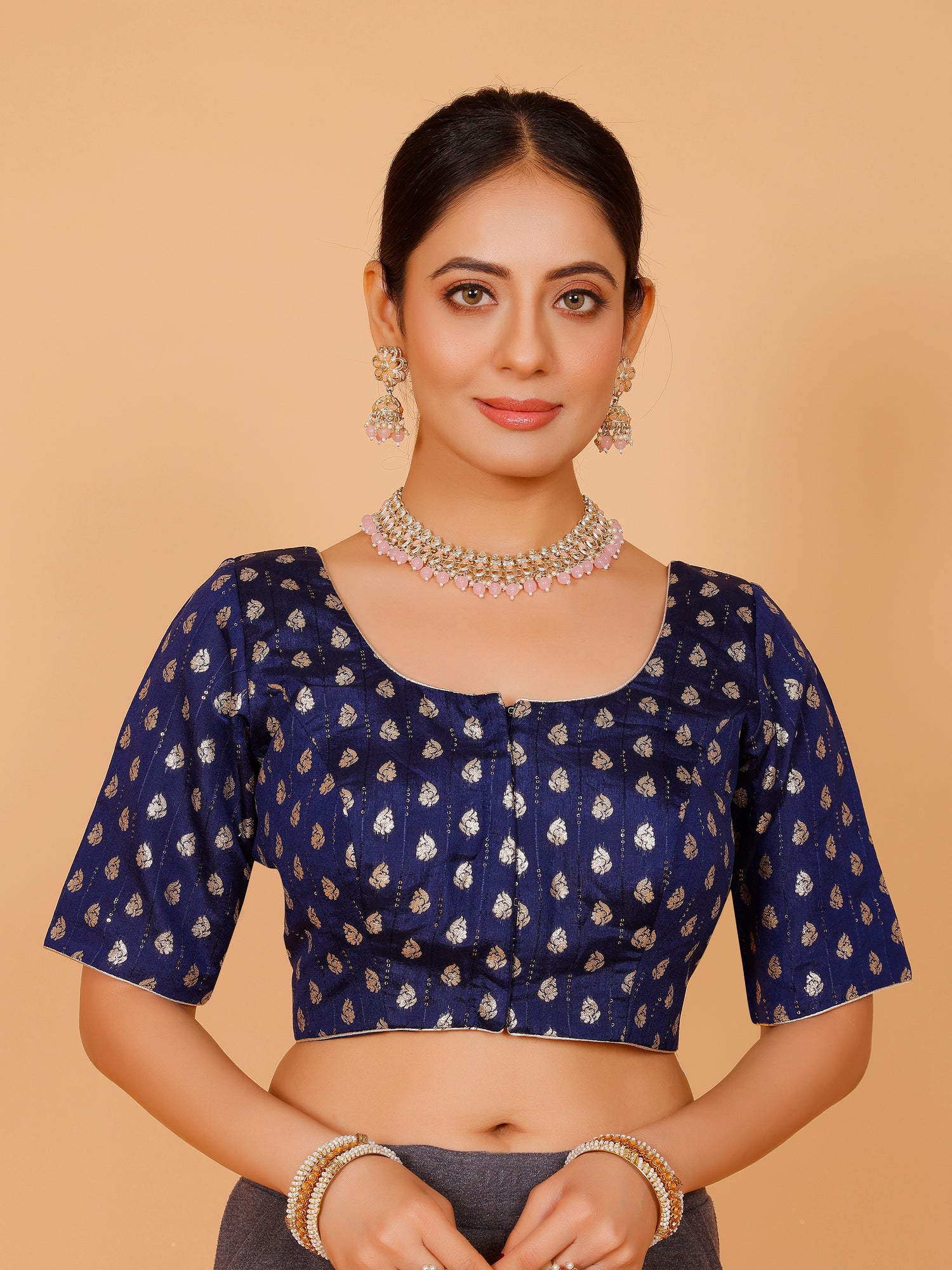 Ladies Silk Zari Work Blouse