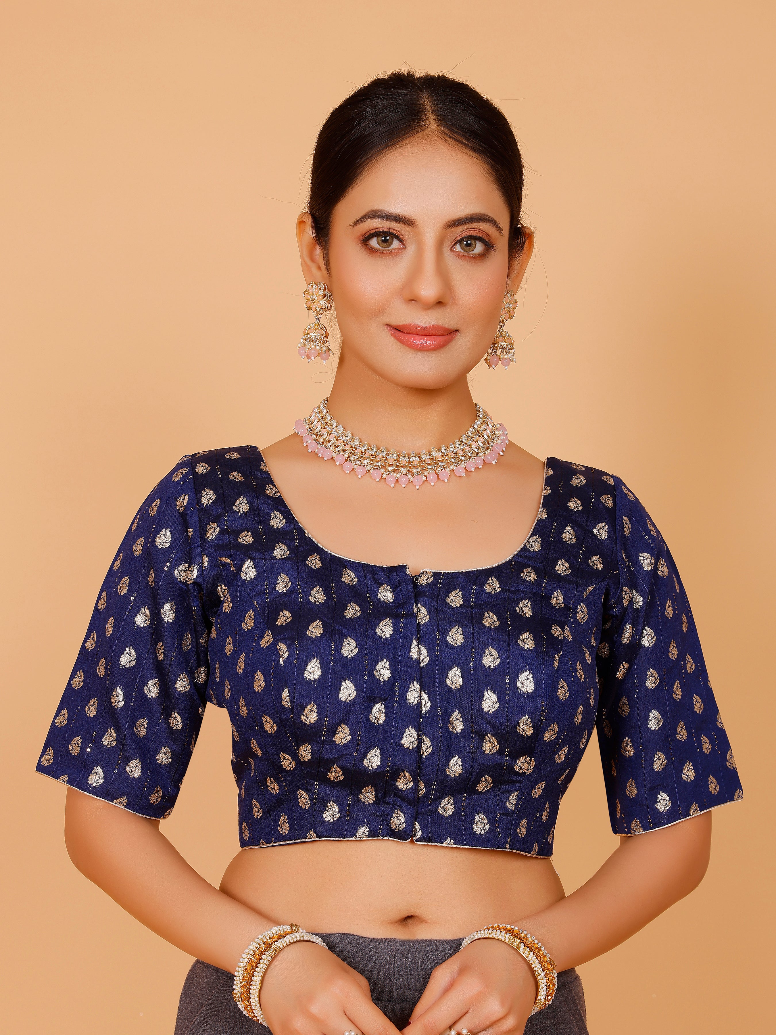 Ladies Silk Zari Work Blouse