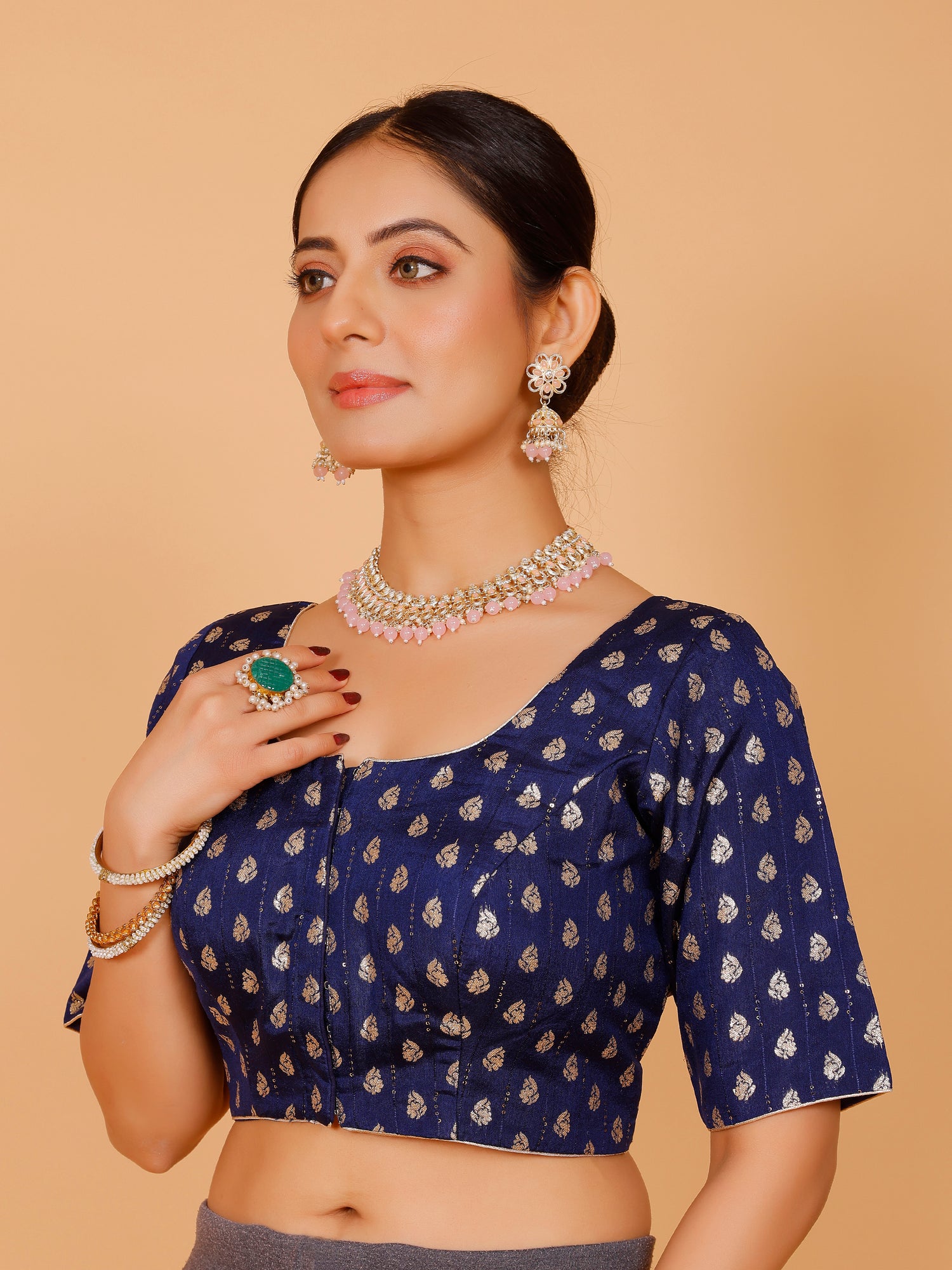Ladies Silk Zari Work Blouse