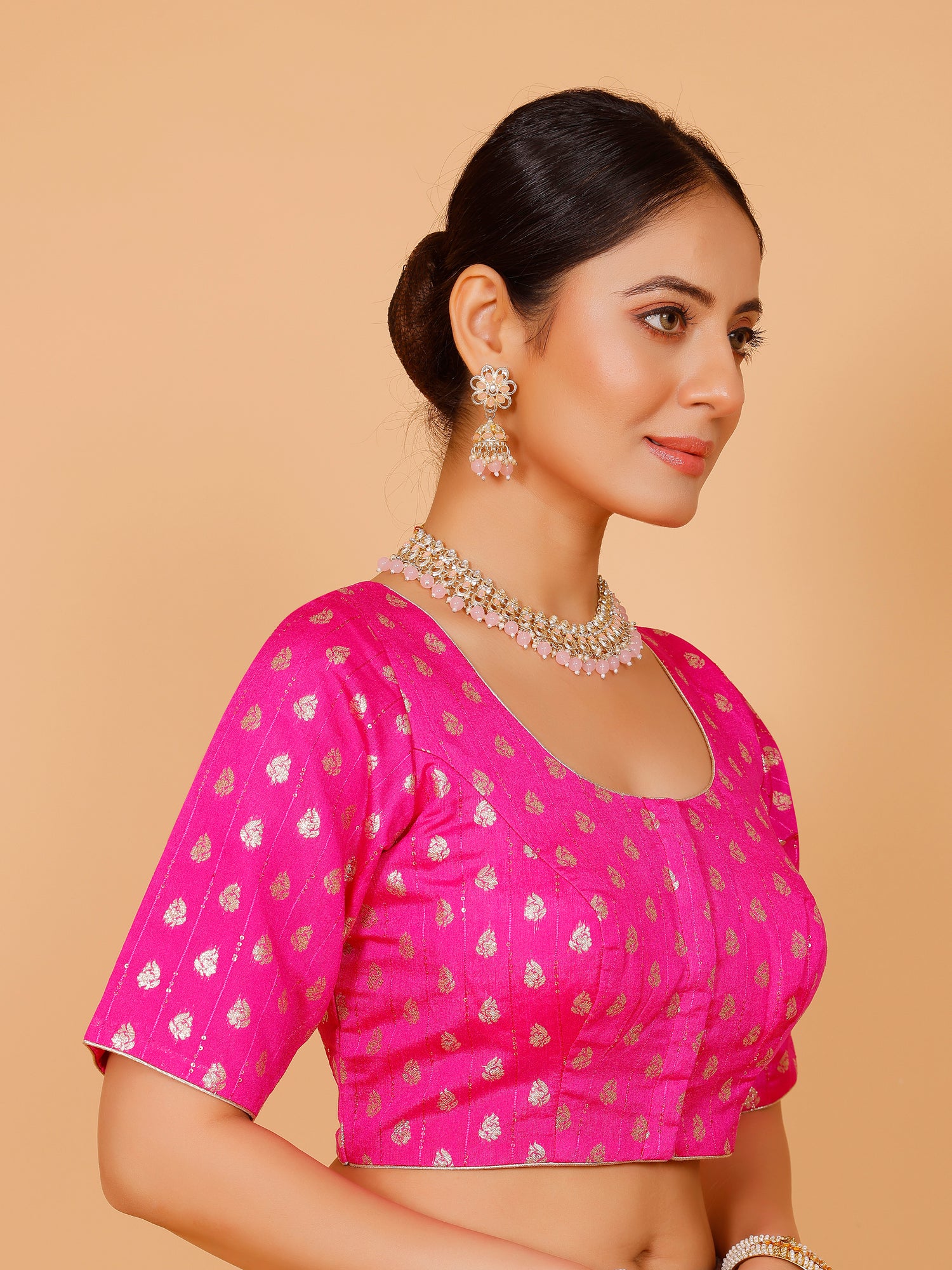 Ladies Silk Zari Work Blouse