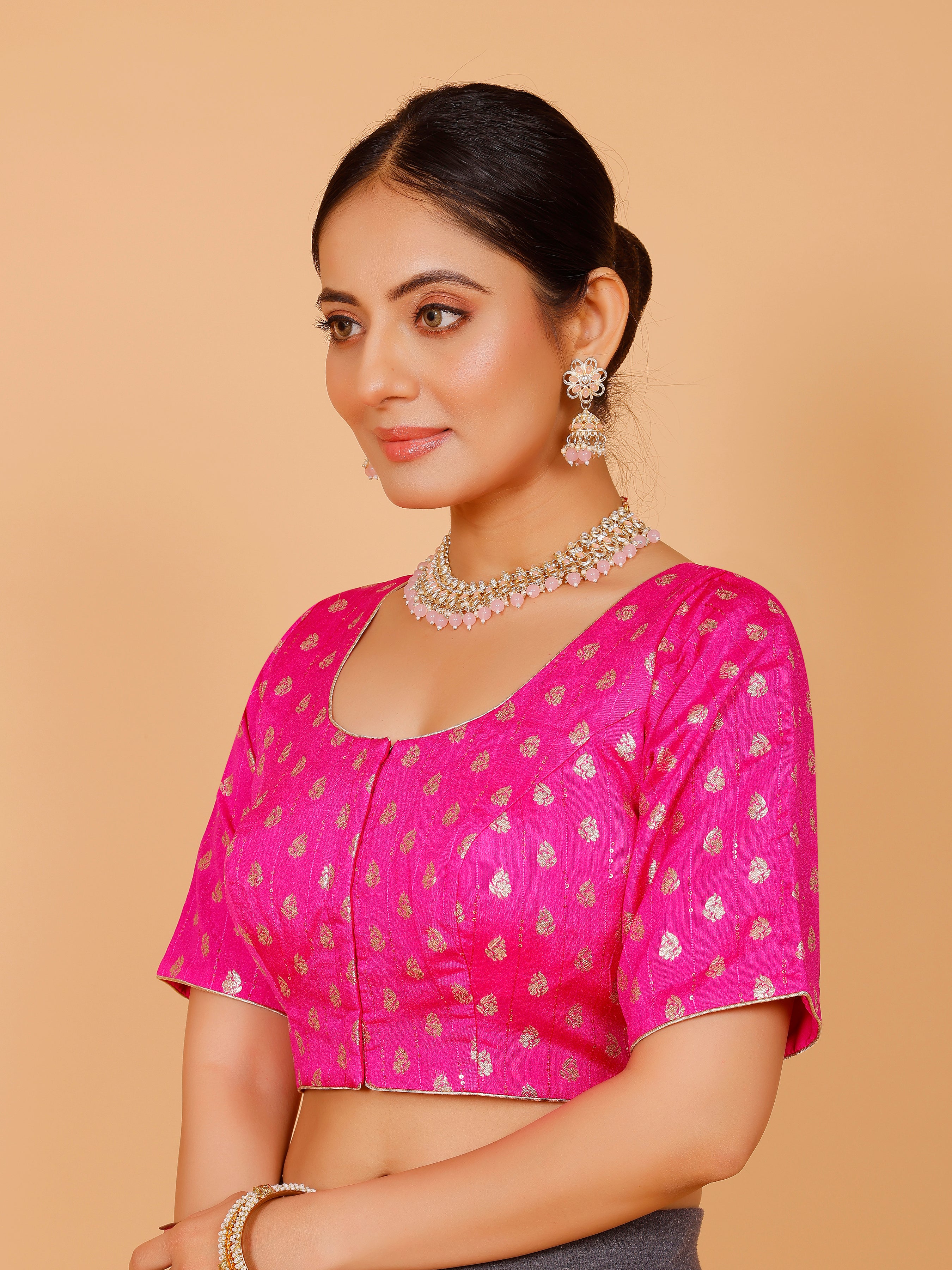Ladies Silk Zari Work Blouse