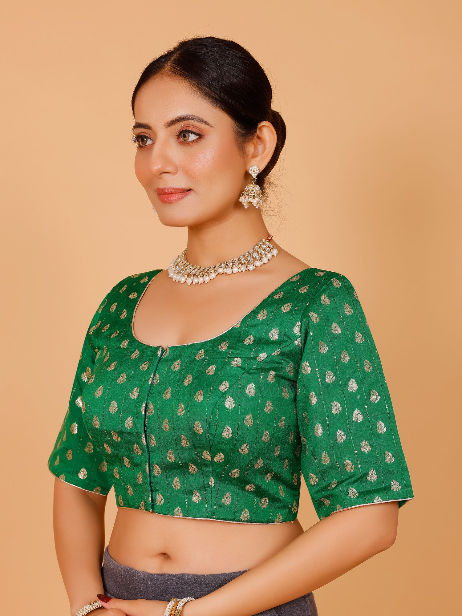 Ladies Silk Zari Work Blouse