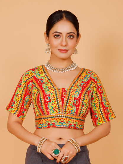 Ladies Silk Sequin Work Blouse