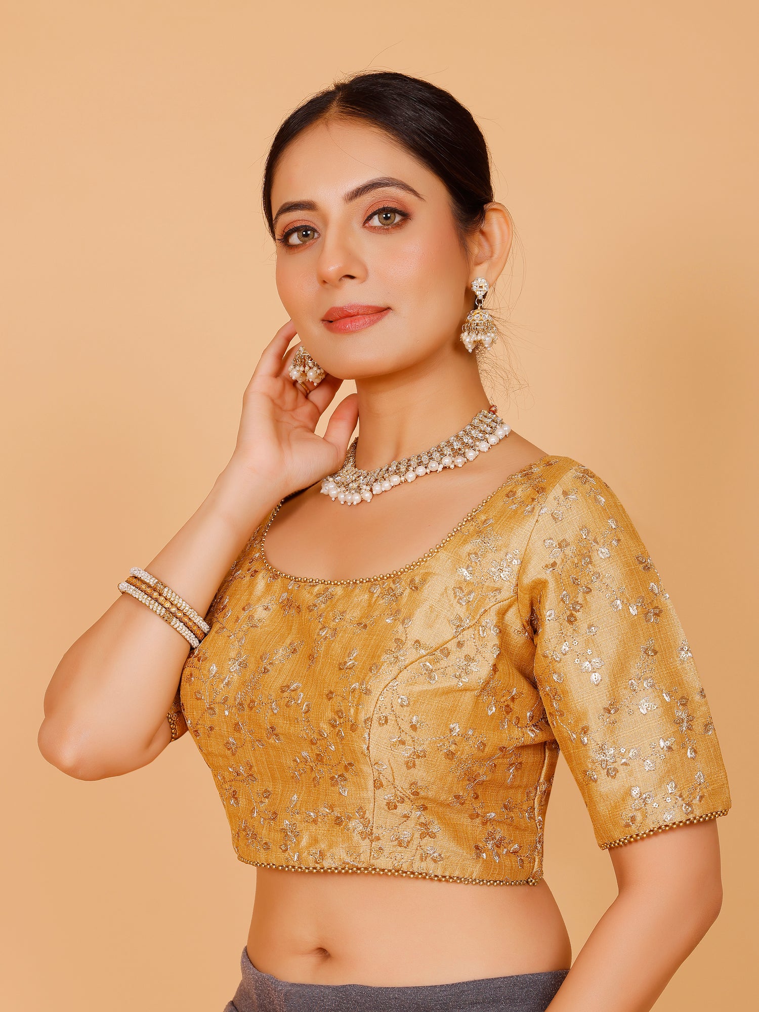 Silk Zari Work Blouse