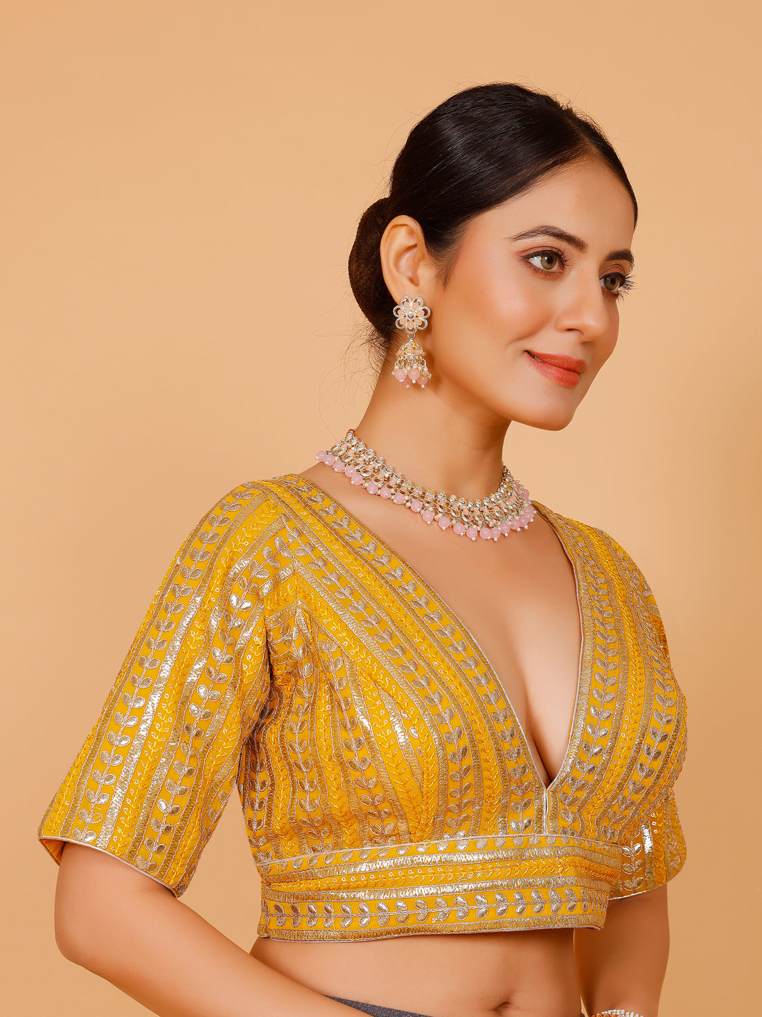Ladies Silk Zari Work Blouse