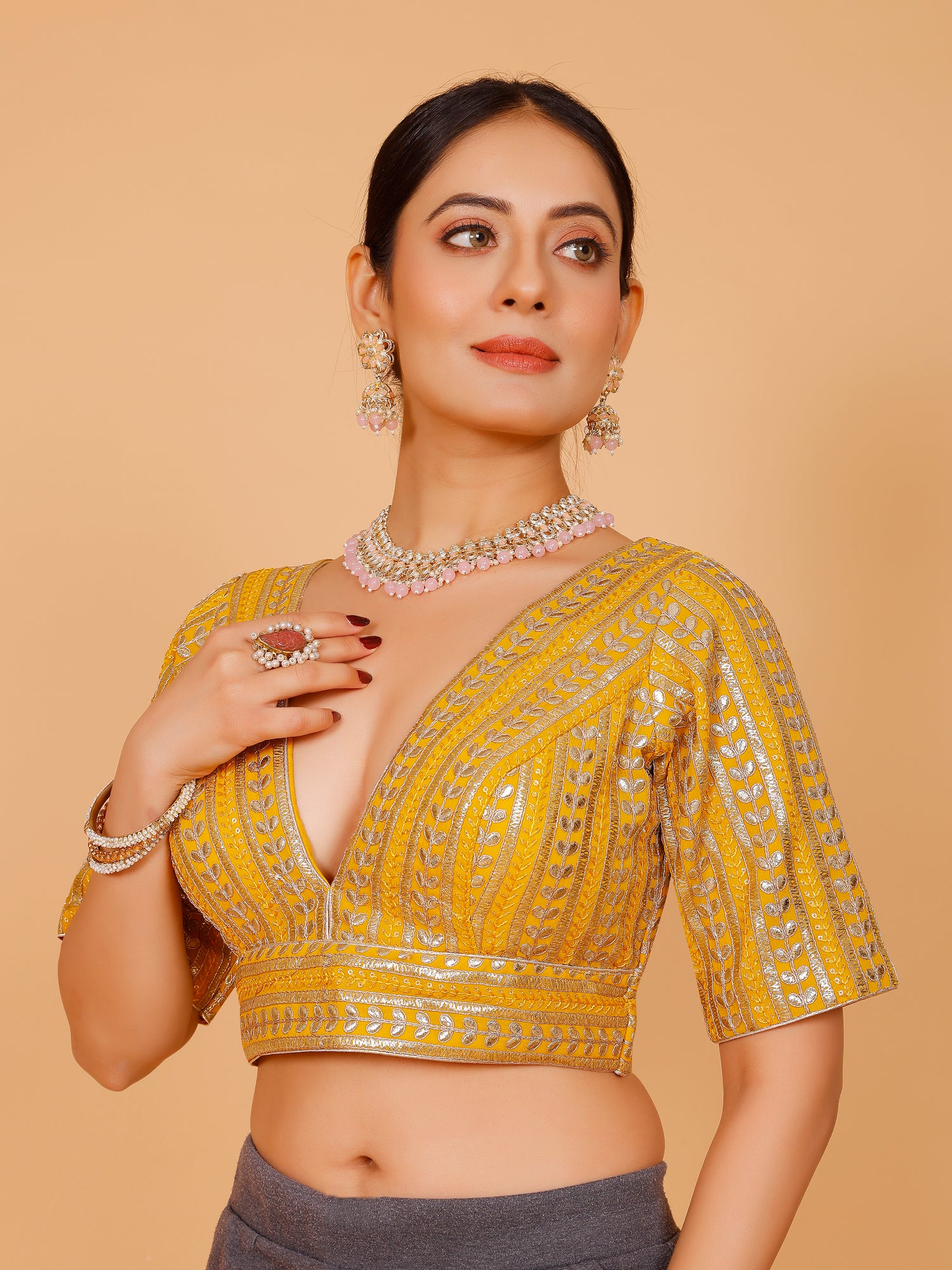 Ladies Silk Zari Work Blouse