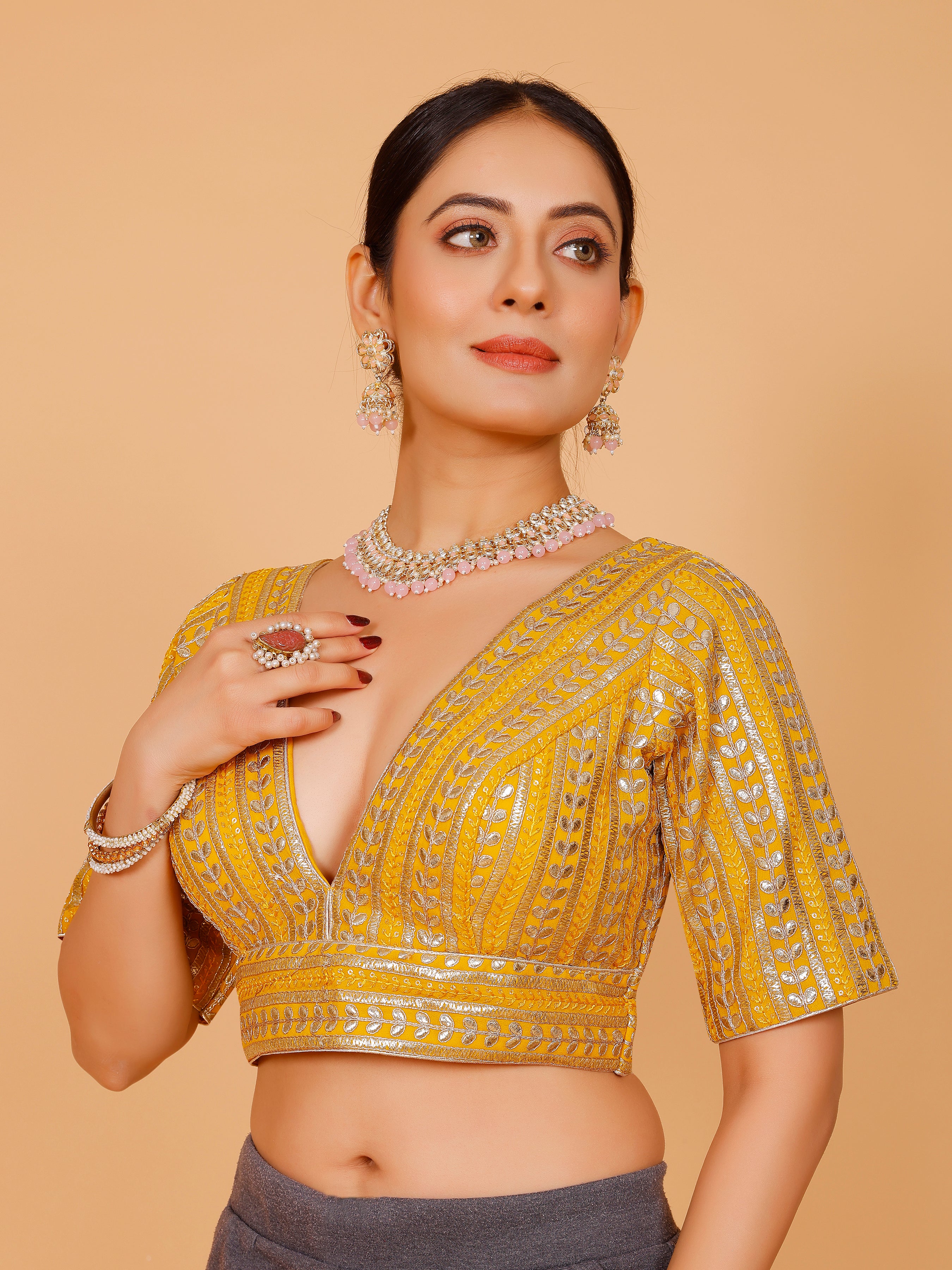 Ladies Silk Zari Work Blouse