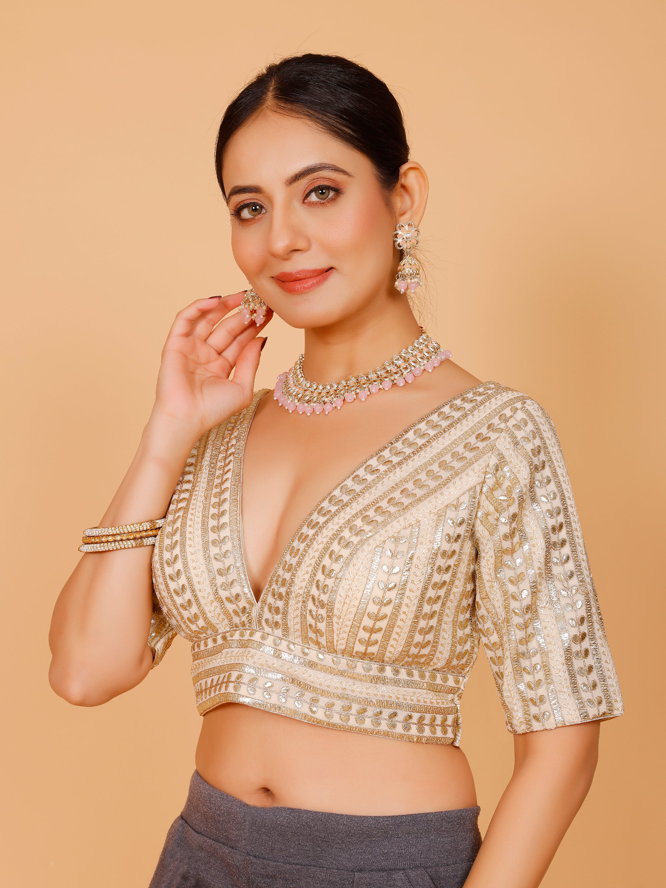 Ladies Silk Zari Work Blouse