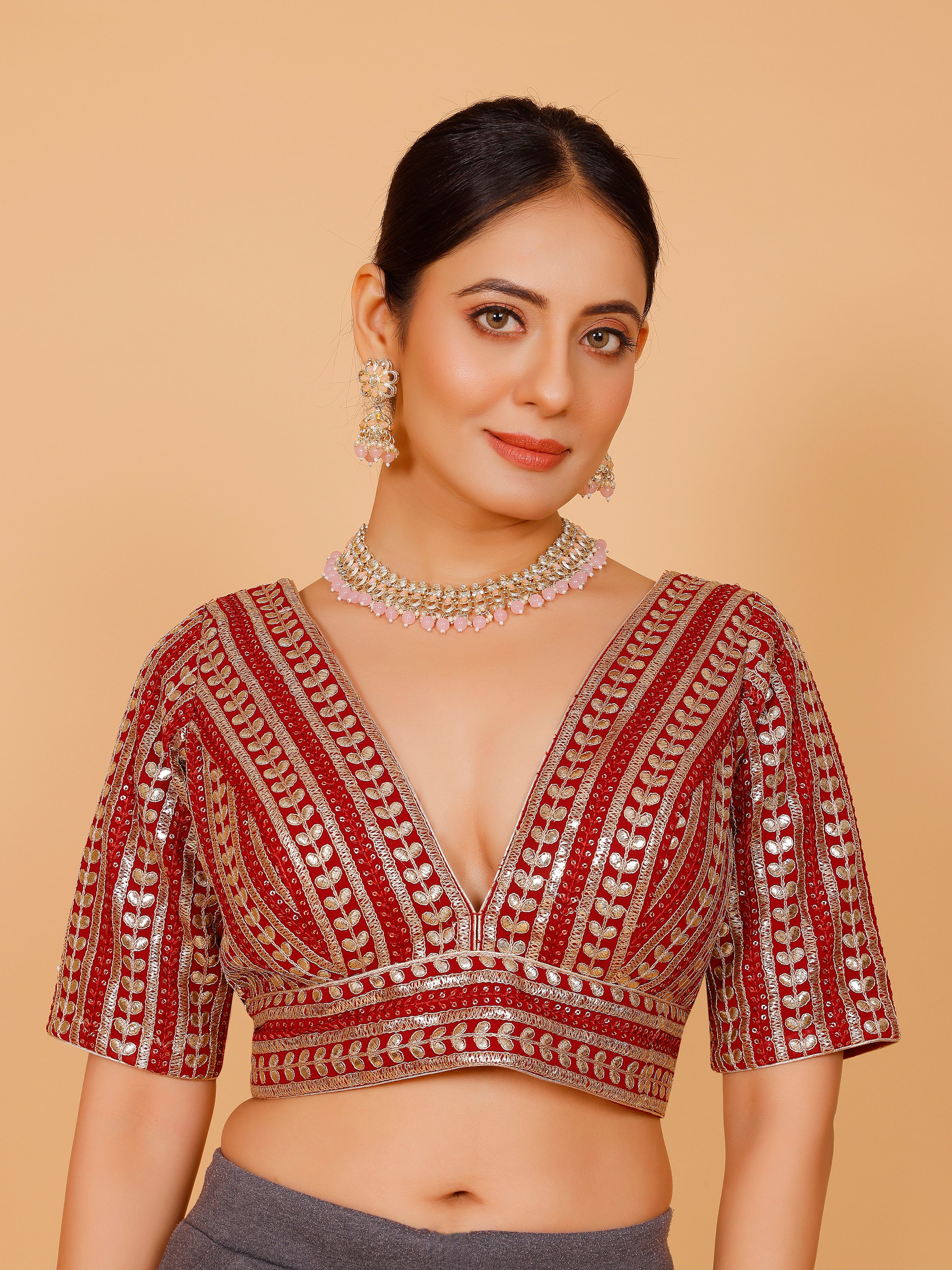 Ladies Silk Zari Work Blouse