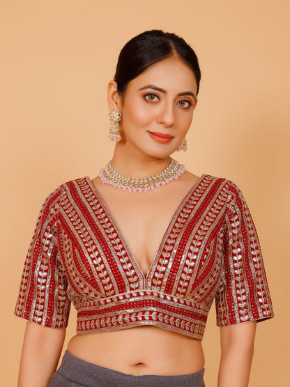 Ladies Silk Zari Work Blouse