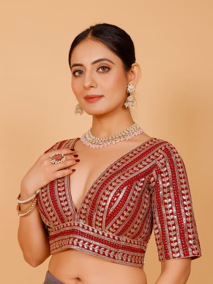 Ladies Silk Zari Work Blouse