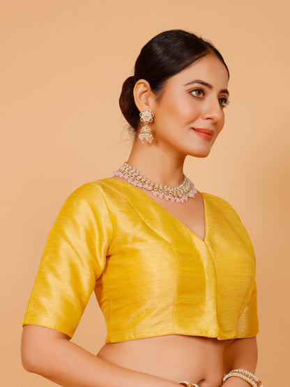 Ladies Silk Plain Blouse
