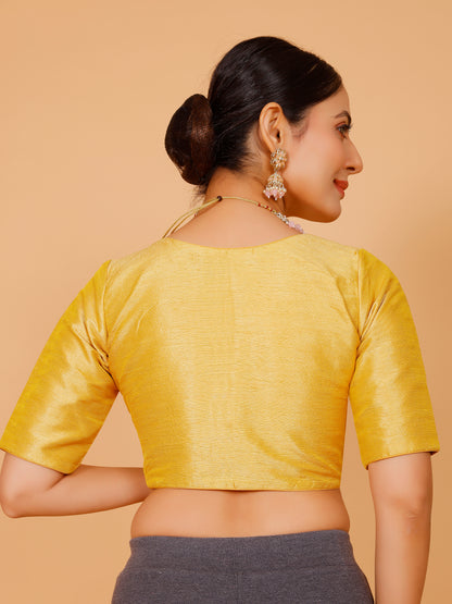 Ladies Silk Plain Blouse