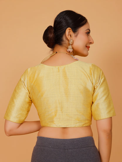 Ladies Silk Plain Blouse