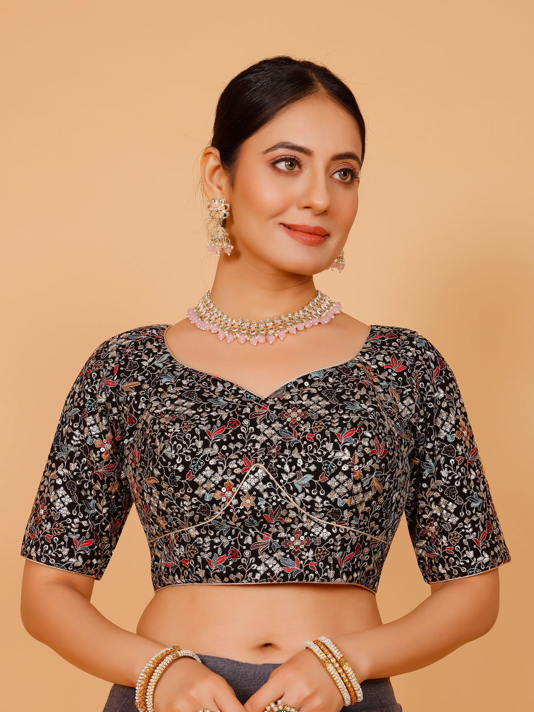 Ladies Georgette Zari Work Blouse