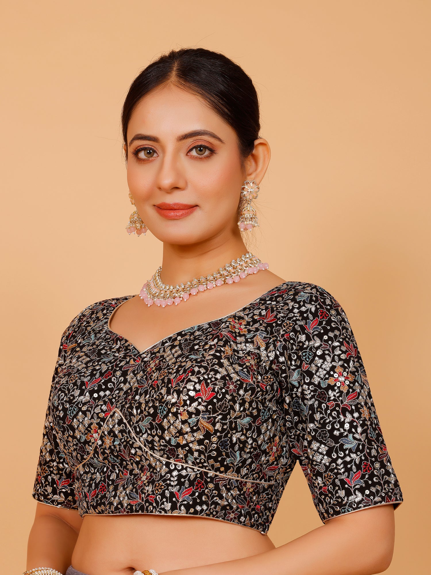 Ladies Georgette Zari Work Blouse