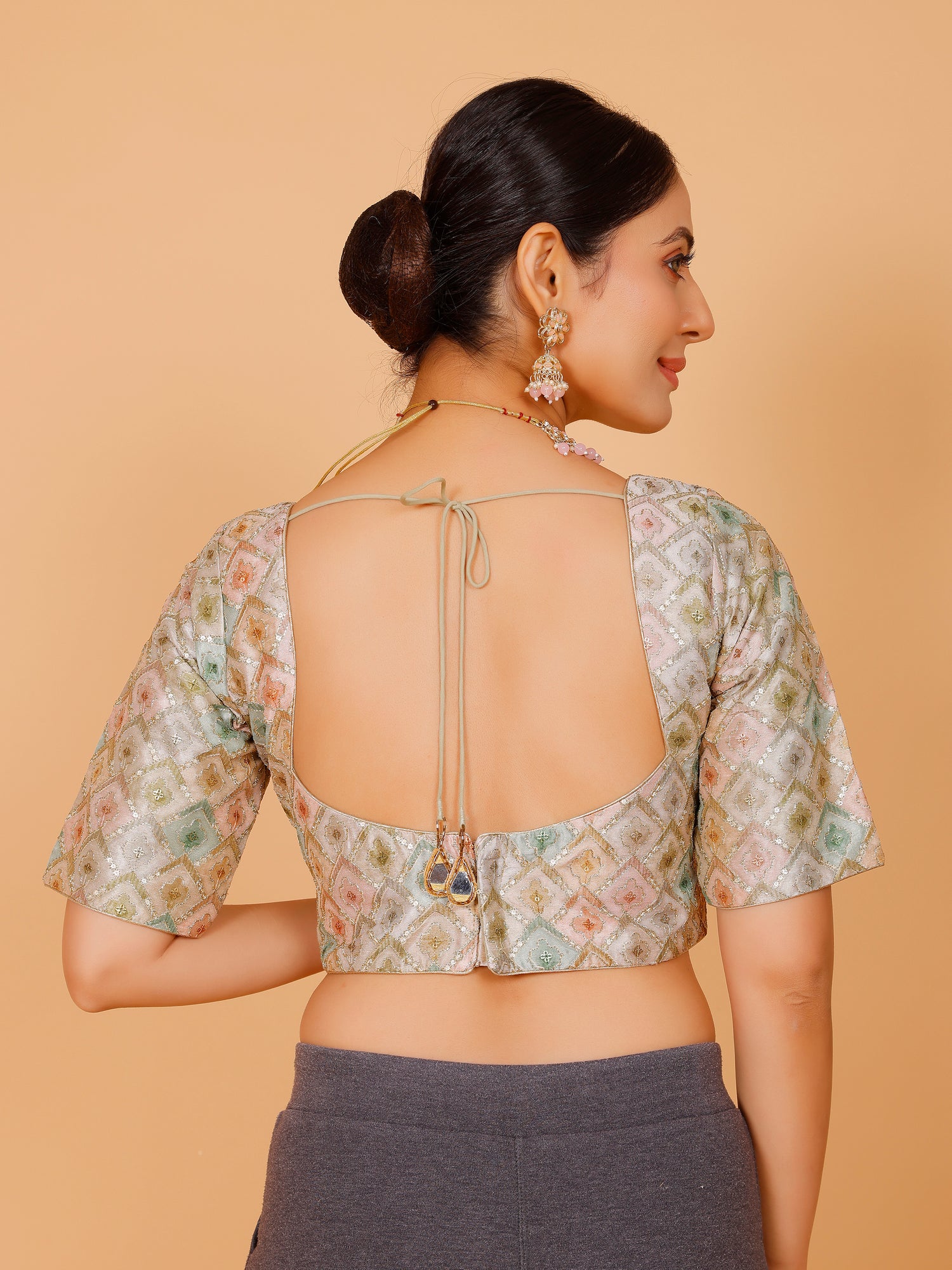Silk Zari Work Blouse - Roop Darshan