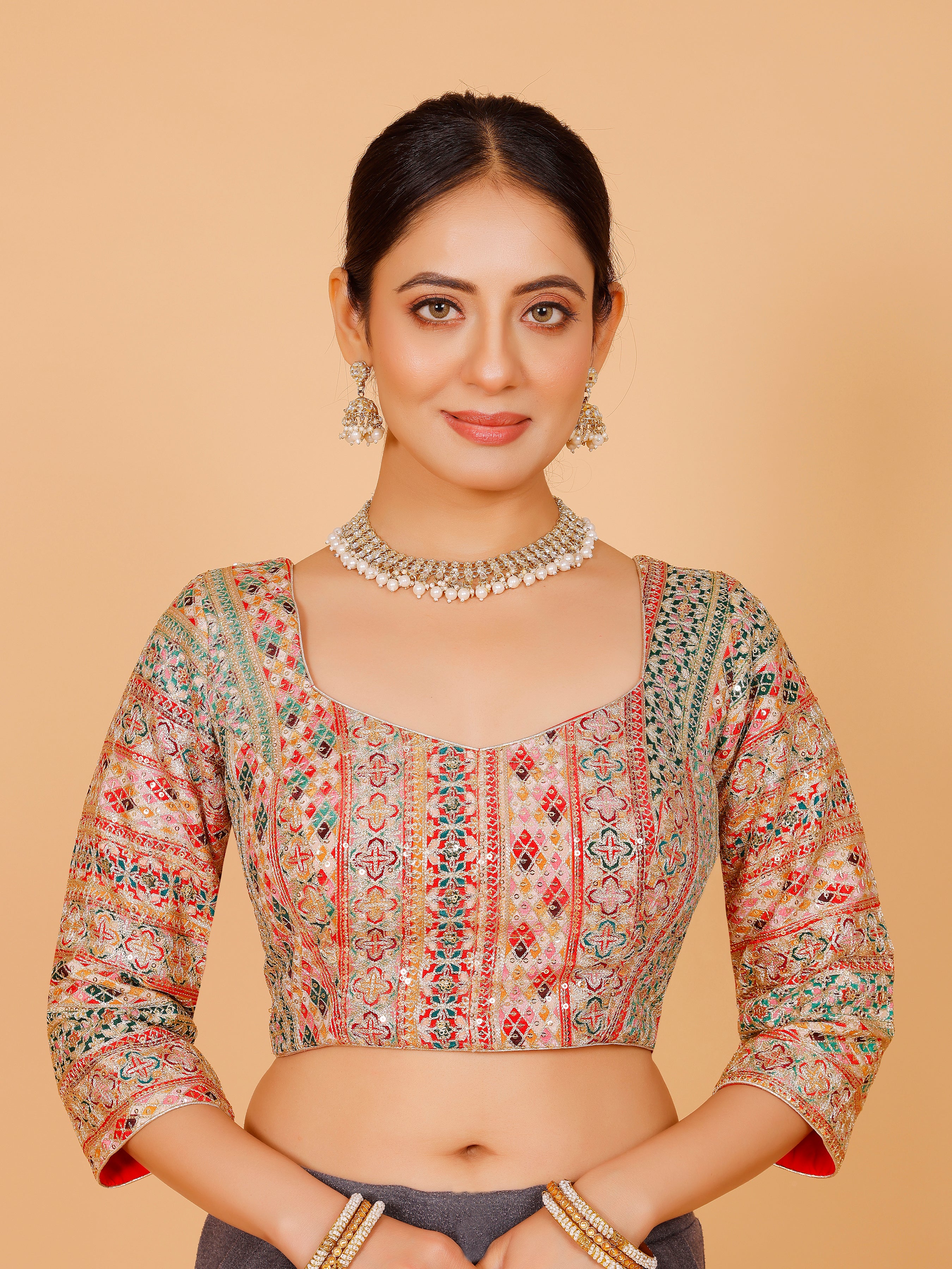 Ladies Silk Zari Work Blouse