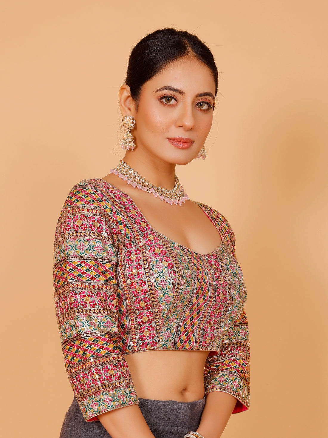 Ladies Silk Zari Work Blouse