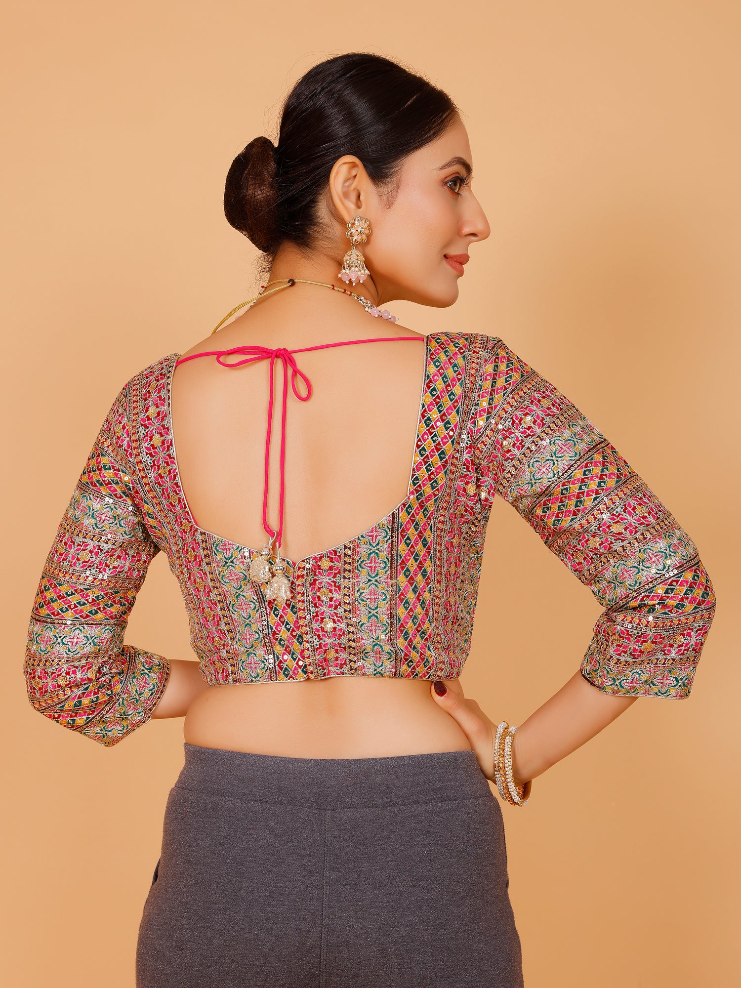 Ladies Silk Zari Work Blouse