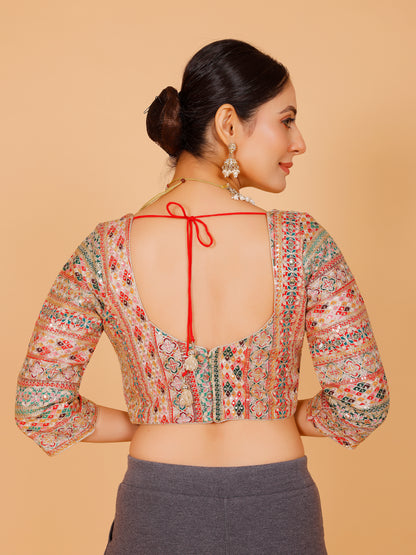 Ladies Silk Zari Work Blouse