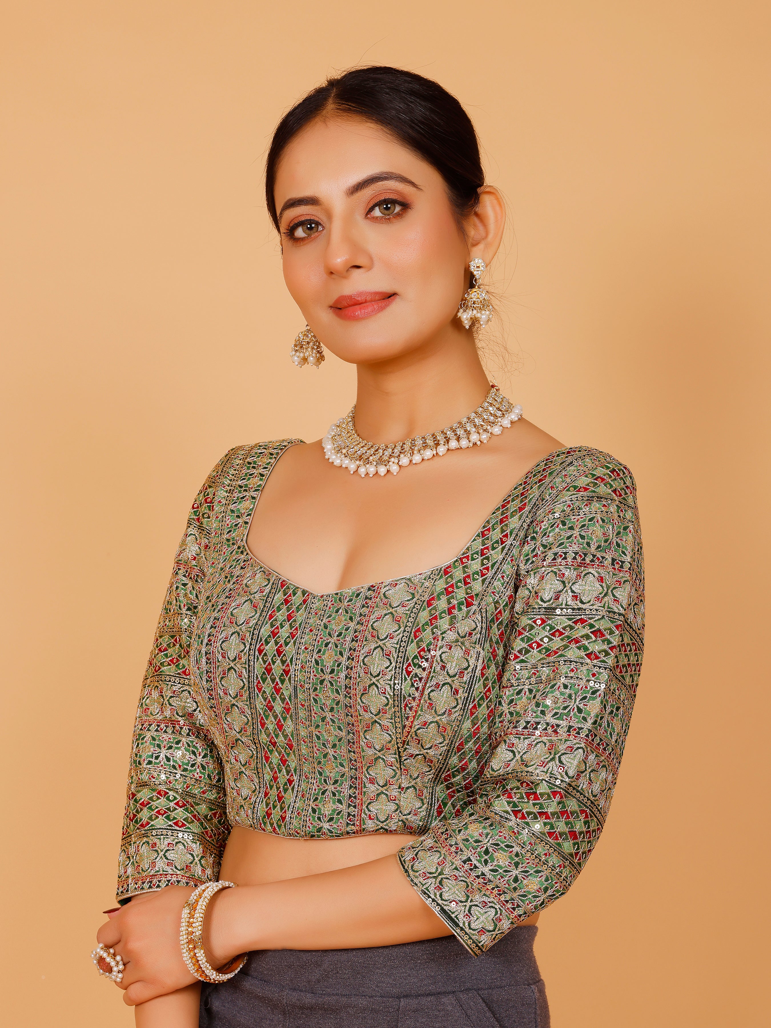 Ladies Silk Zari Work Blouse