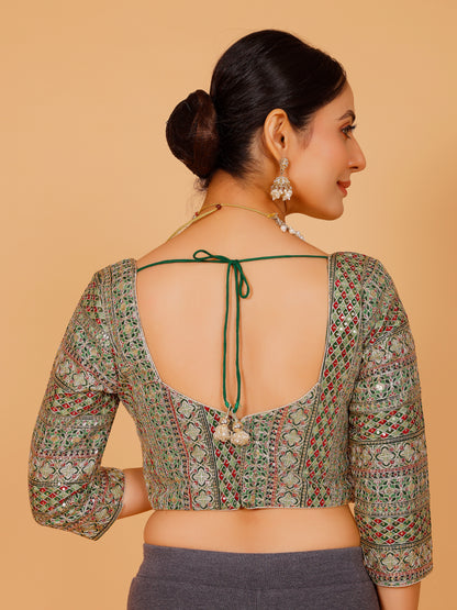 Ladies Silk Zari Work Blouse