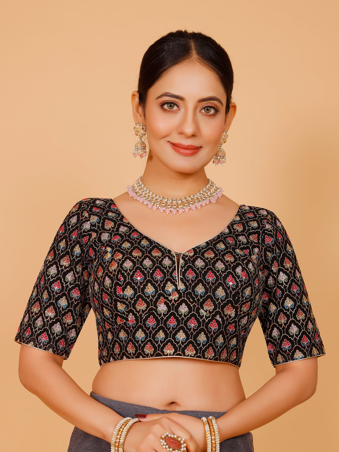 Ladies Georgette Zari Work Blouse