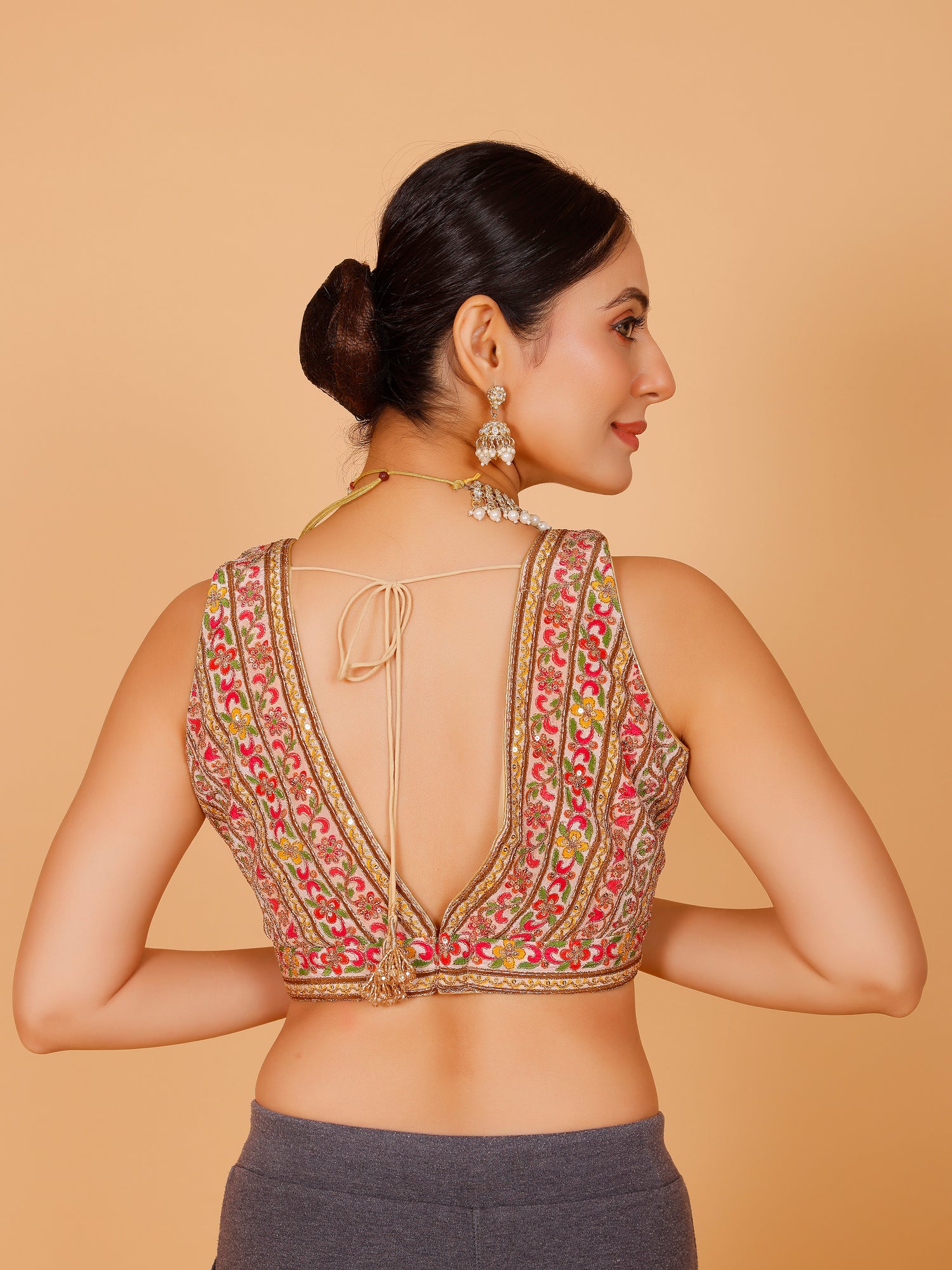 Georgette Zari Work Blouse - Roop Darshan