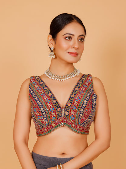 Georgette Zari Work Blouse - Roop Darshan